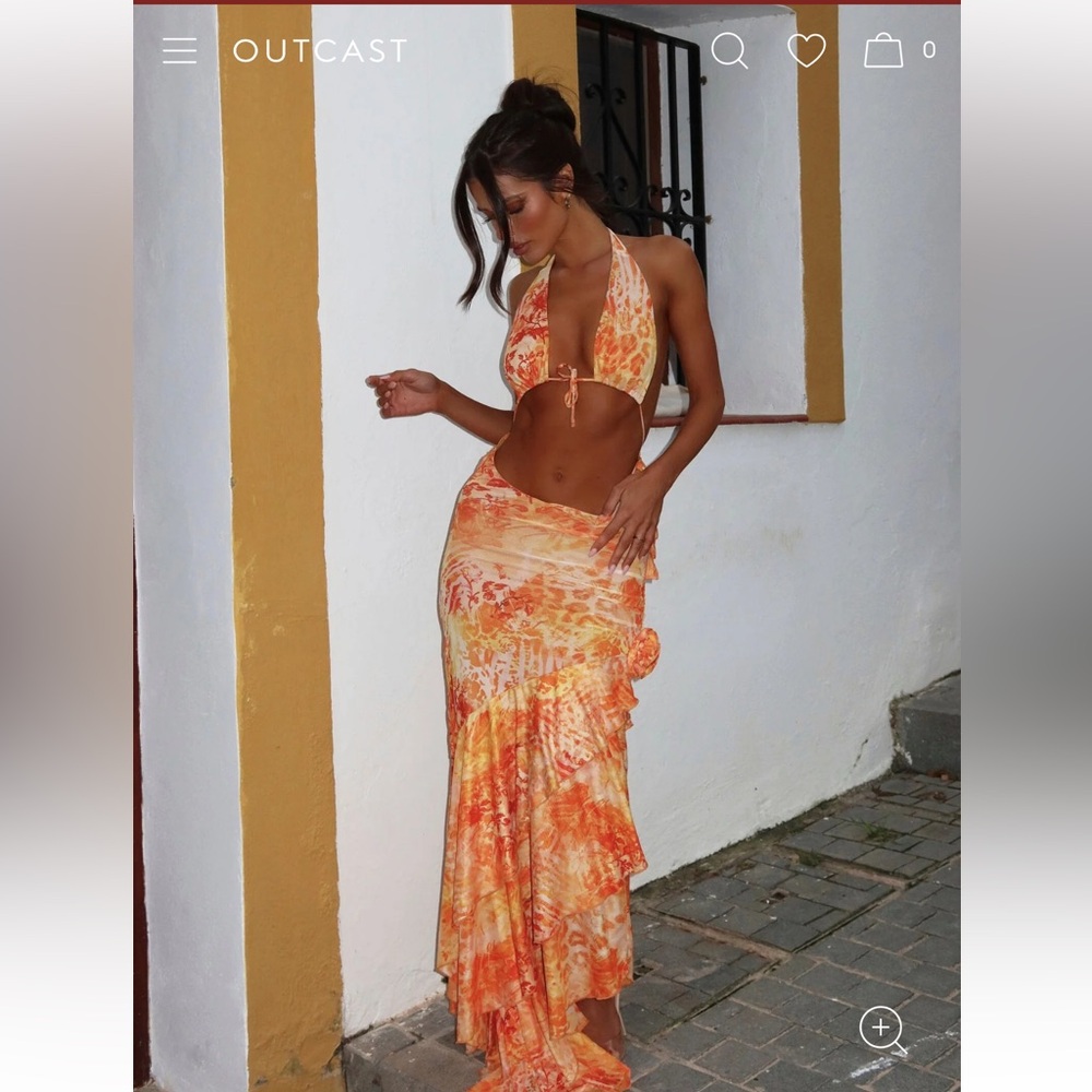 OUTCAST CASI MAXI DRESS CALILE SIZE S